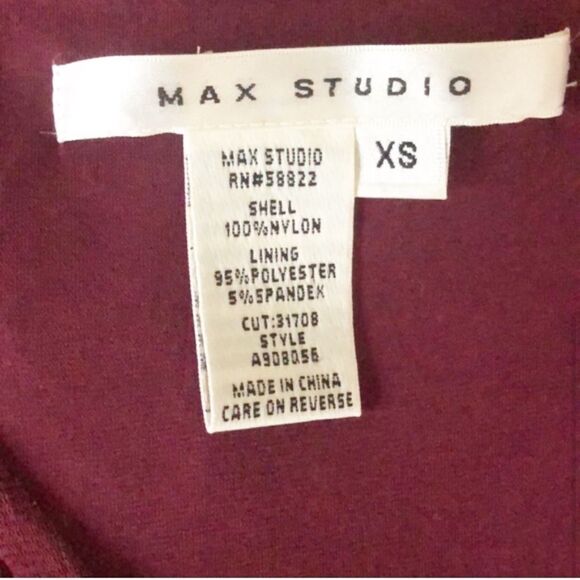 Max Studio burgundy sequin dress, XS - Picture 3 of 4